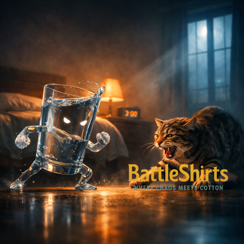 Glass of Water vs Sleepless Kitty