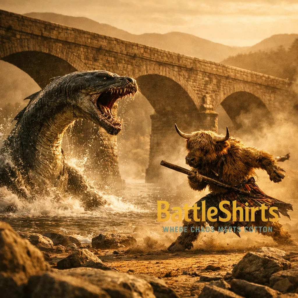 Loch Ness Monster vs Highland Coo