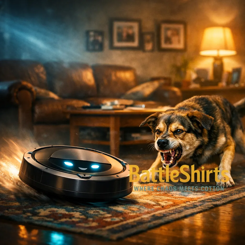 Roomba vs Suspicious Dog: The Living Room Lore