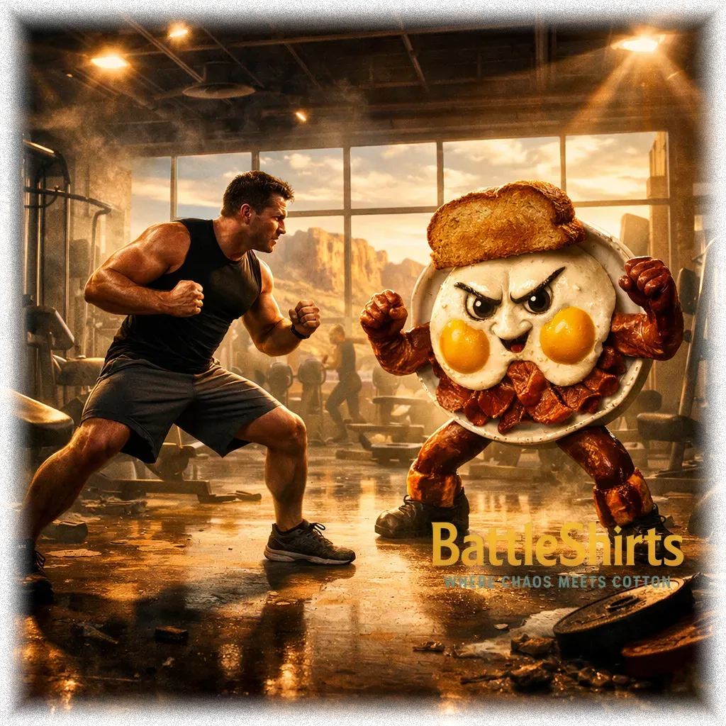 Fairly Healthy Guy vs An amazing looking breakfast — Veo battle