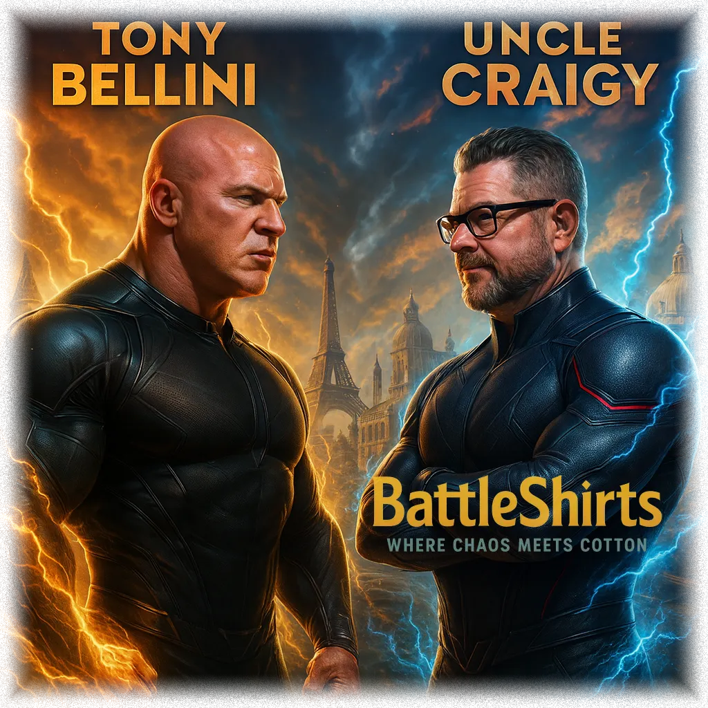 Tony Bellini vs Uncle Craigy battle t-shirt